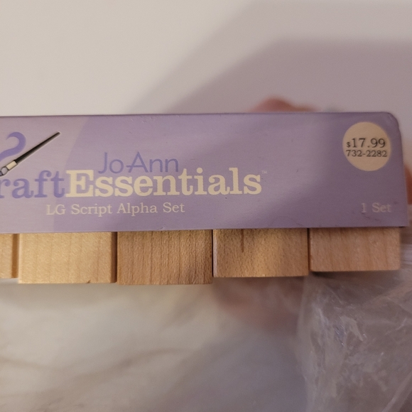 JoAnn Craft Essentials Rubber Stamps LG Script Alphabet and Numbers Mounted - Picture 3 of 8